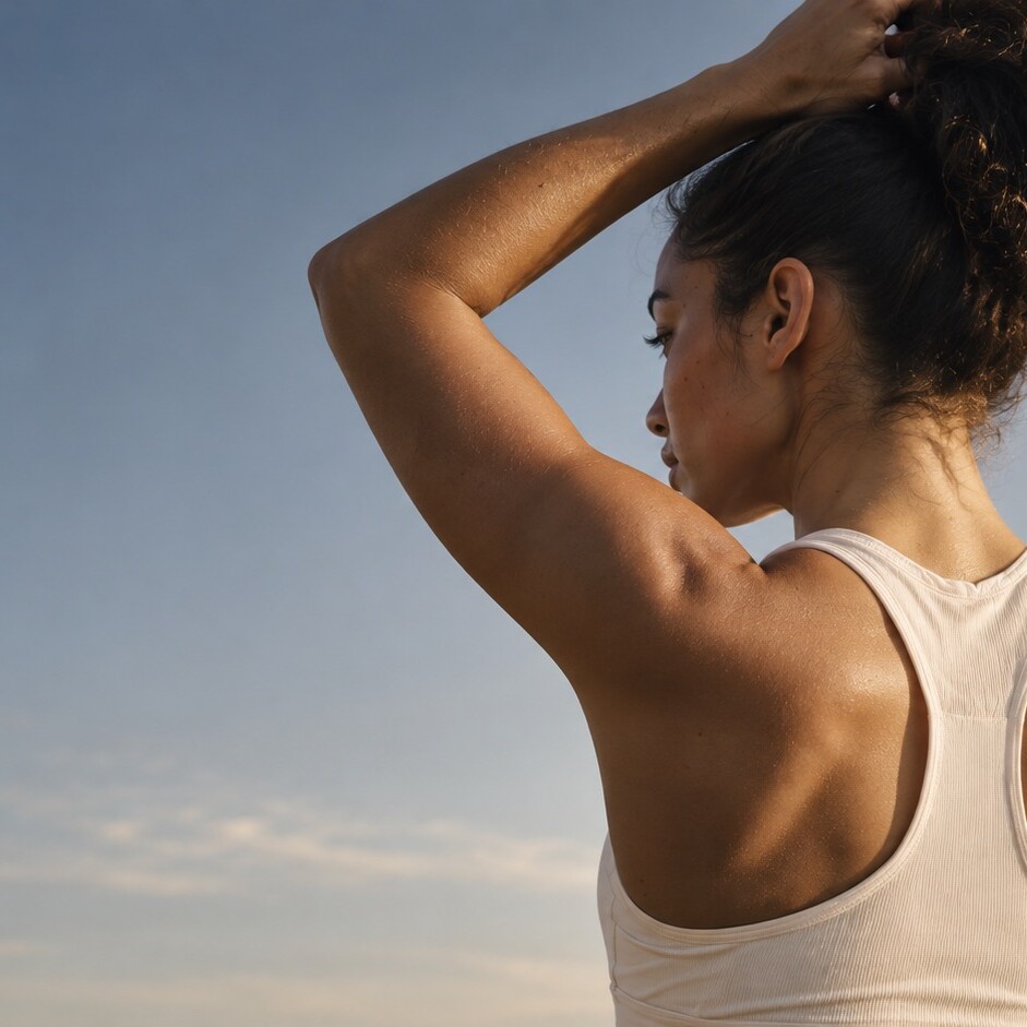 Sportive se préparant à une séance de coaching